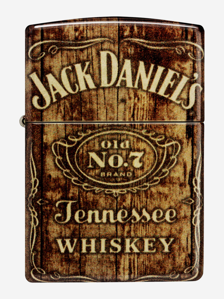 Зажигалка бензиновая ветроустойчивая Zippo Jack Daniel's 540 Tumbled Brass