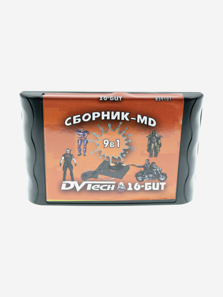 Картридж игровой DVTech 9 игр (на русском) 16bit