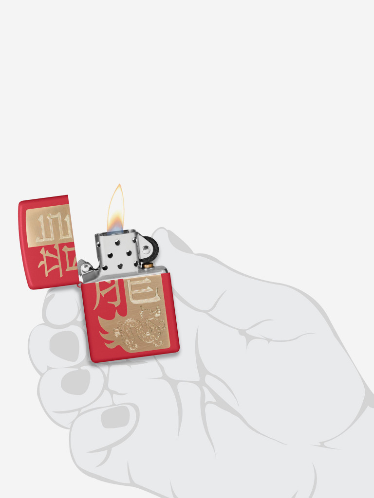 Зажигалка бензиновая ZIPPO 48769 Year of the Dragon 2024