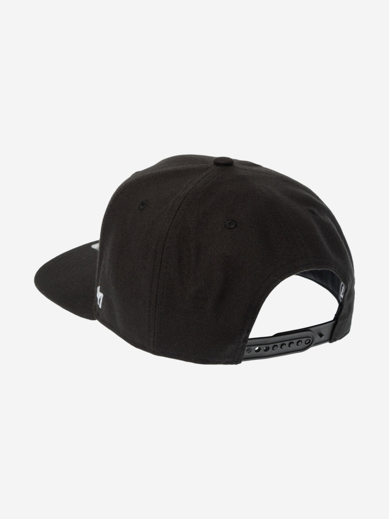 Бейсболка с прямым козырьком 47 BRAND B-NSHOT01WBP-BKD Atlanta Braves MLB (черный)