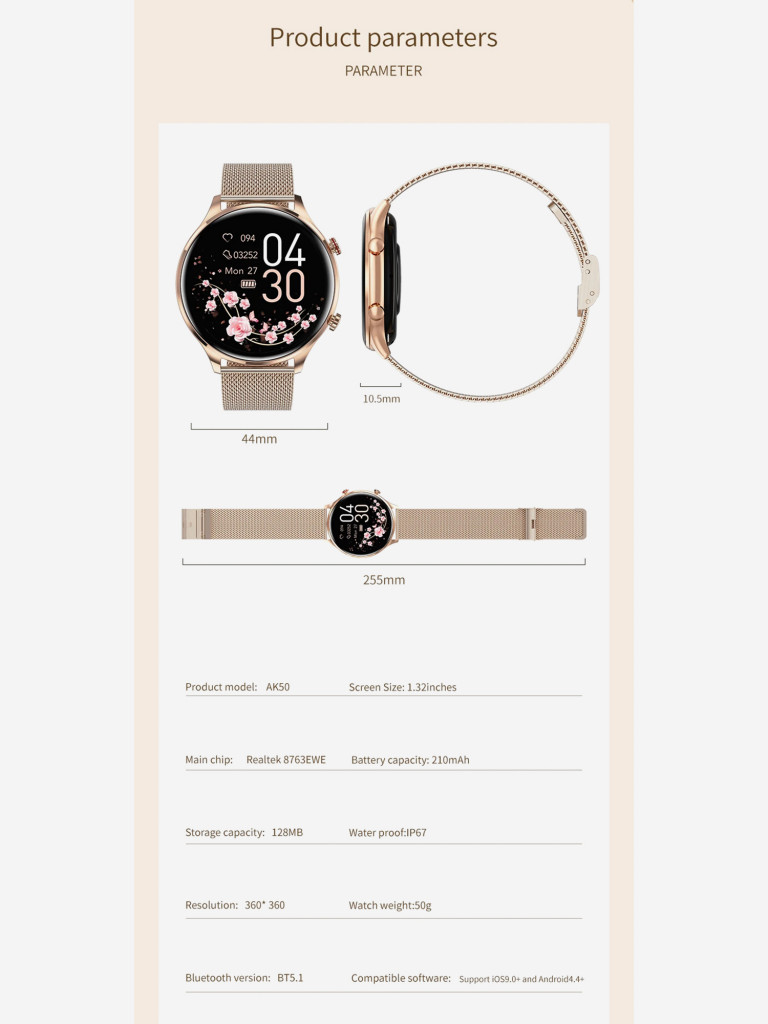 Смарт-часы CheckME Smart CMSAK50GG