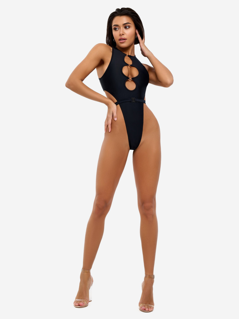 Слитный купальник женский Bona Fashion: Miami Body "Black"