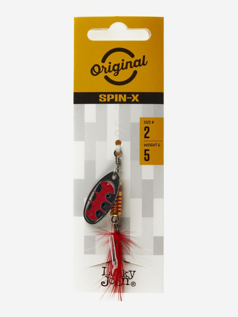 Блесна вращающаяся Lucky John SPIN X ROUND 02, вес 5 г
