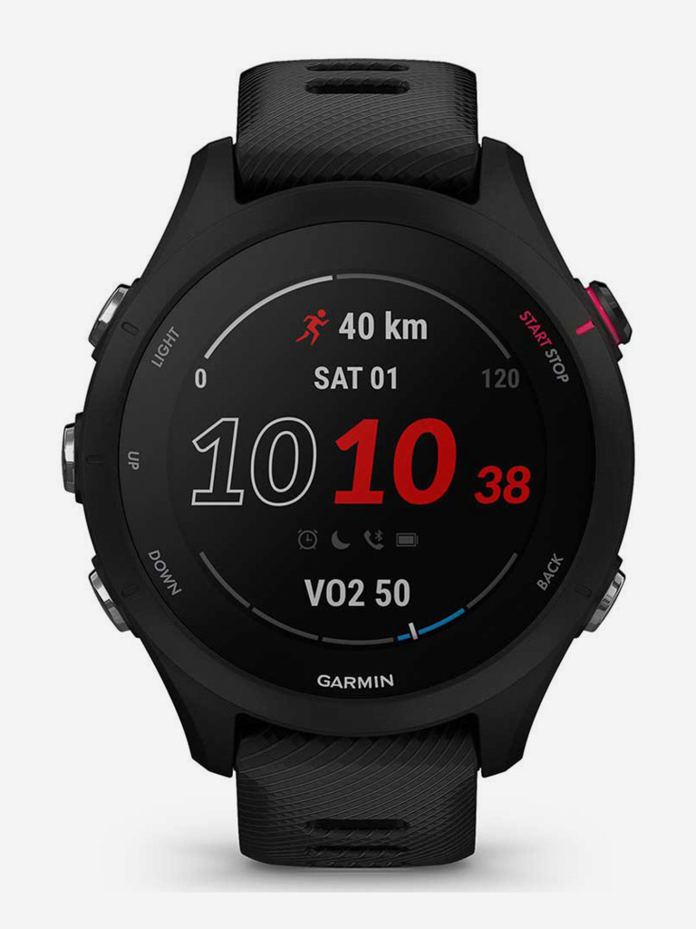 Спортивные часы Garmin Forerunner 255S Music с черным ремешком