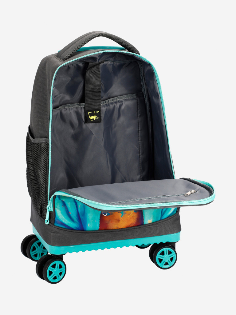 Чемодан детский BEYOND TIME D01 Медведь студент серый