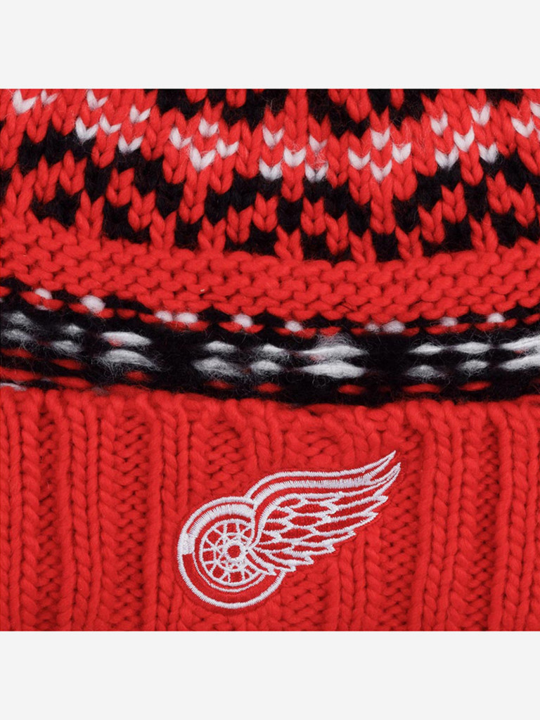 Шапка с помпоном AMERICAN NEEDLE 42802A-DRW Detroit Red Wings Gusto NHL