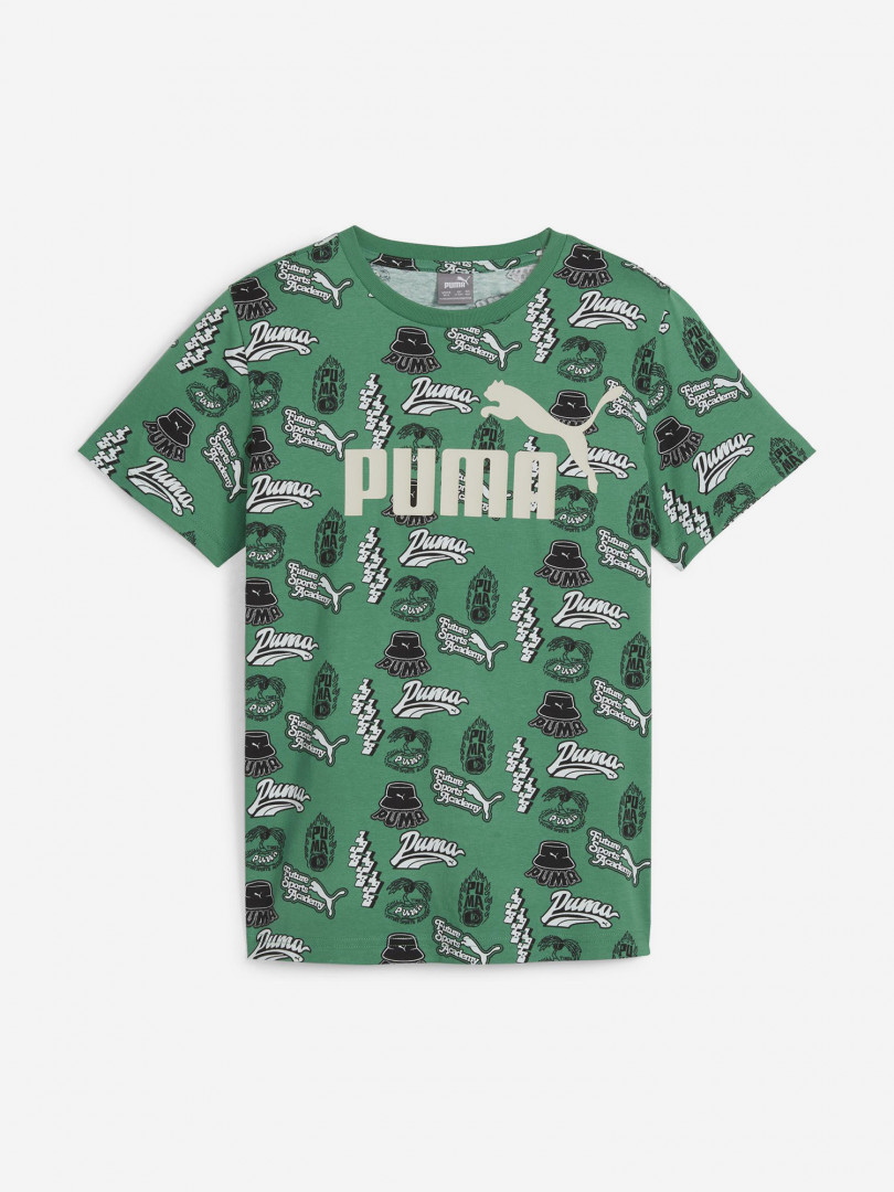 фото Футболка для мальчиков puma ess+ mid 90s, зеленый