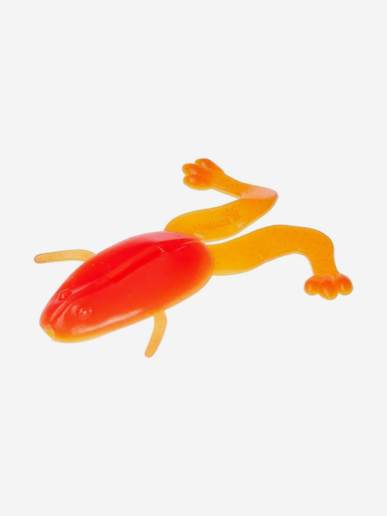 Мягкая приманка лягушка Helios Crazy Frog, 3,55" / 9,0 см, Orange & Yellow, 50 штук (HS-23-015-N)