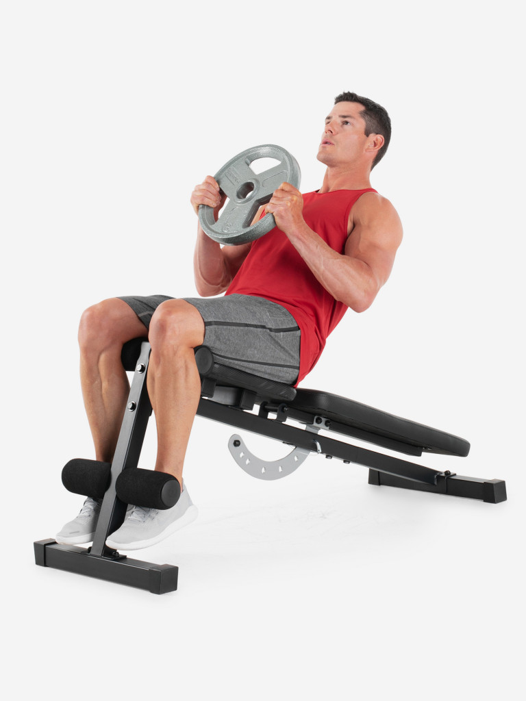 Наклонная скамья PRO-FORM Incline/Decline Bench XT чёрный/серый цвет —  купить за 11999 руб., отзывы в интернет-магазине Спортмастер