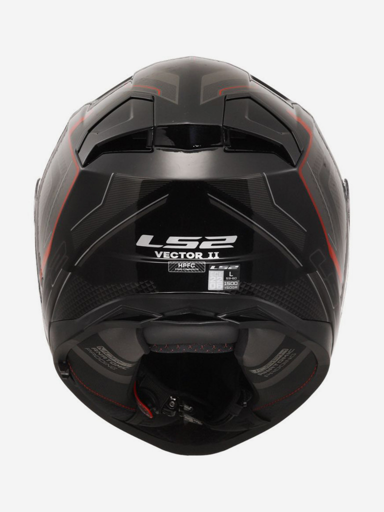 Мотошлем LS2 FF811 VECTOR II ALIZER (черно-красный, глянцевый, BLACK RED)