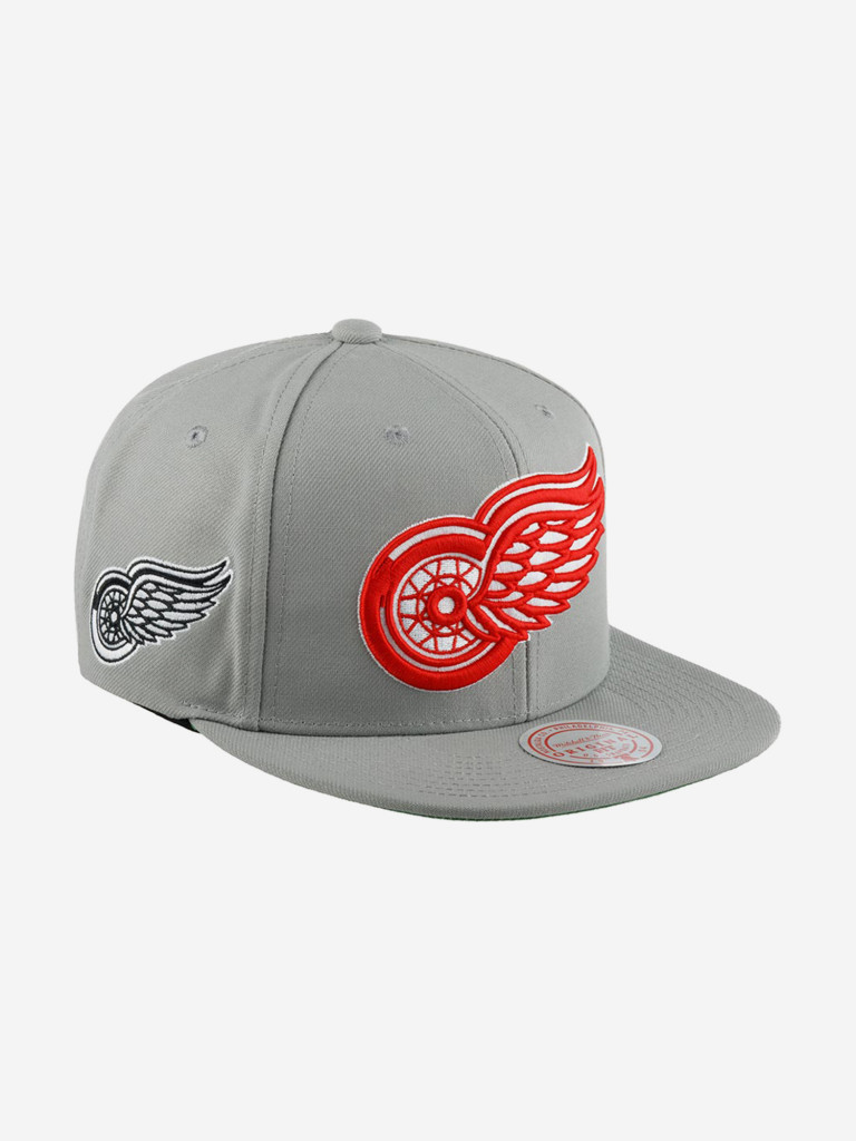 Бейсболка с прямым козырьком MITCHELL NESS 6HSSDX22015-DRWGREY Detroit Red Wings NHL