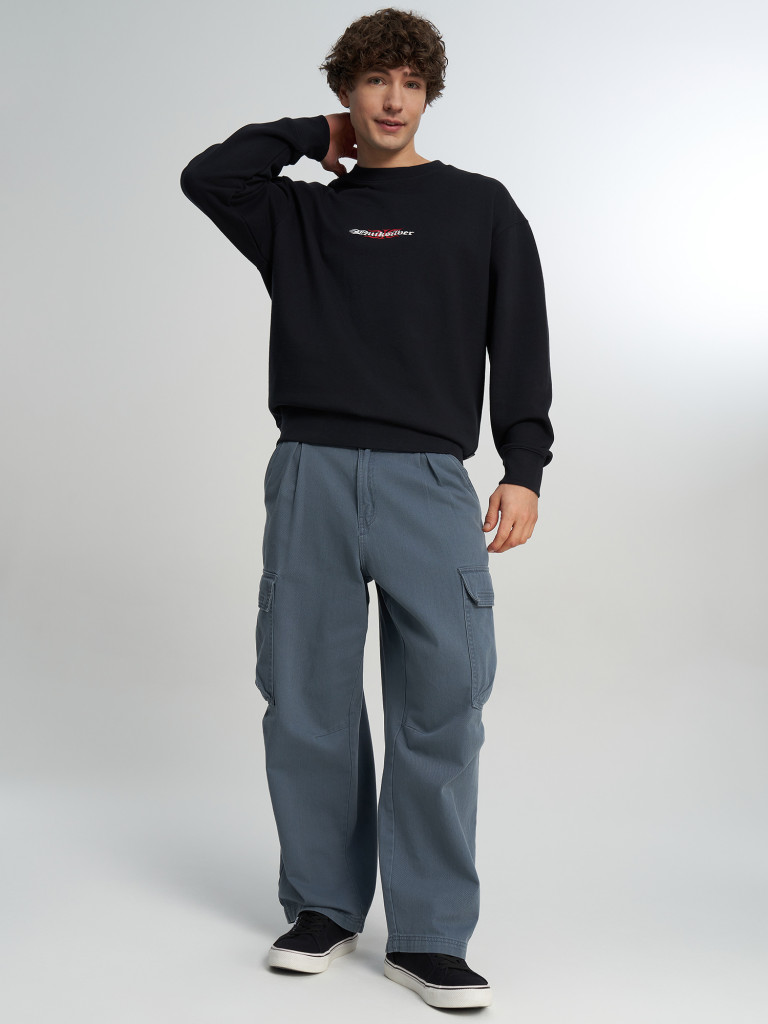 Свитшот мужской оверсайз Quiksilver Mercury Trident Crew