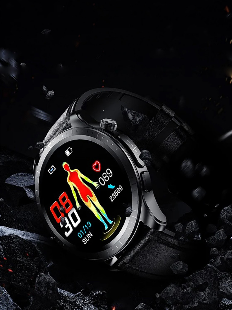 Смарт часы ZDK E420 leather black