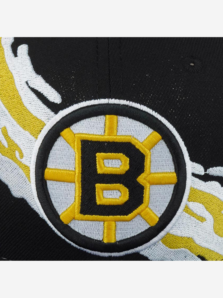 Бейсболка с прямым козырьком MITCHELL NESS 6HSSSH22087-BBNBLCK Boston Bruins NHL