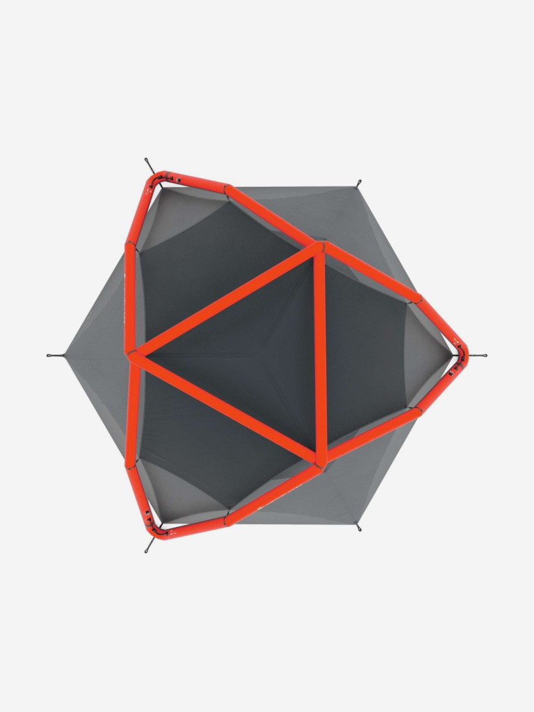 Палатка надувная для кемпинга HEIMPLANET KIRRA 4-season, Neon Red