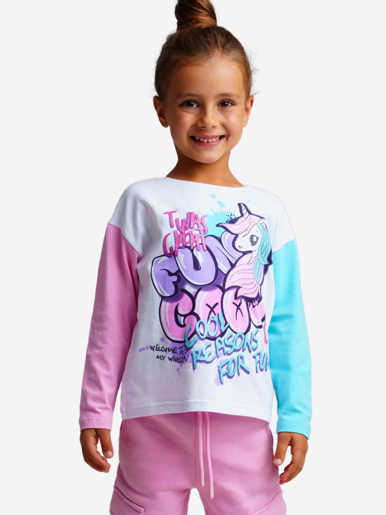 Лонгслив для девочек PlayToday