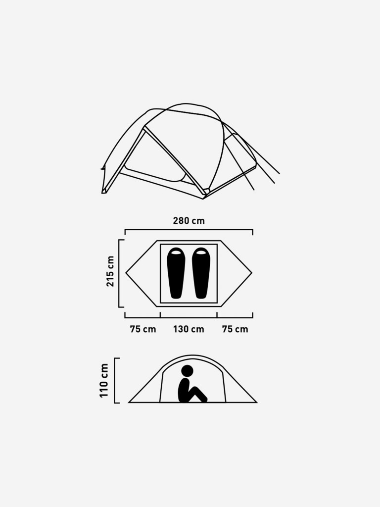 Палатка 2-местная Northland Treeline 2
