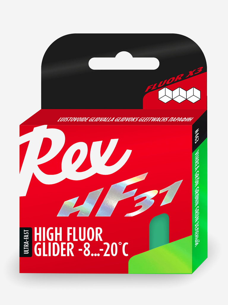 Высокофторовый парафин REX HF31 Racing Service Glider, -8С...-20С 40г