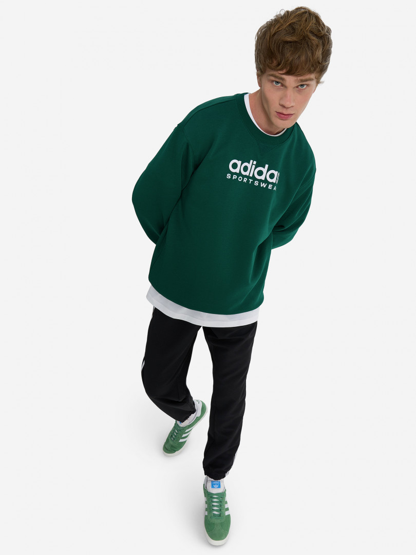 Джемпер флисовый мужской adidas 31772070299 Зеленый, размер 48, 50,52, 54,44, 46, фото 4