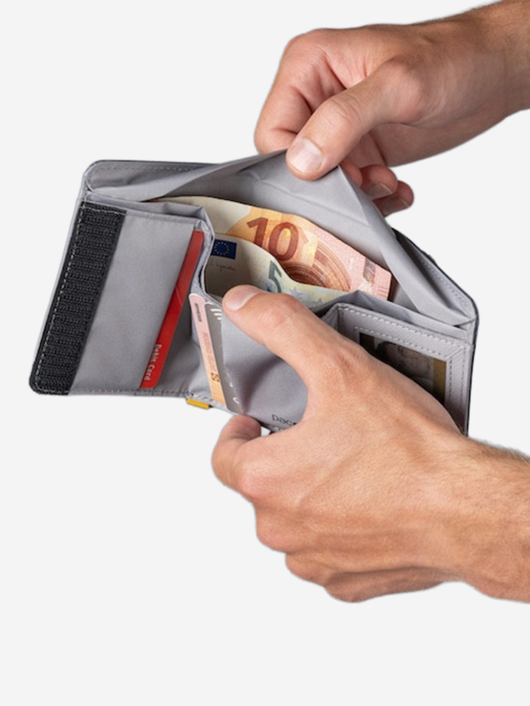 Кошелек антивор Pacsafe RFIDsafe trifold wallet, Coastal Blue