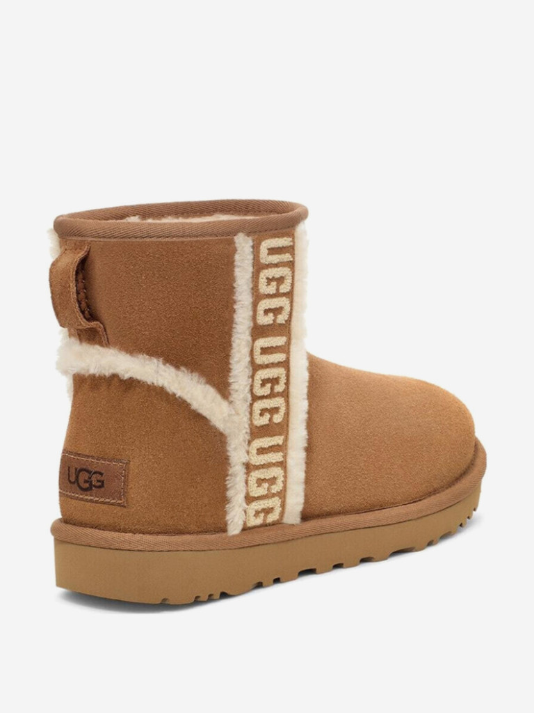 Ботинки утепленные UGG Classic Mini Shearling Logo