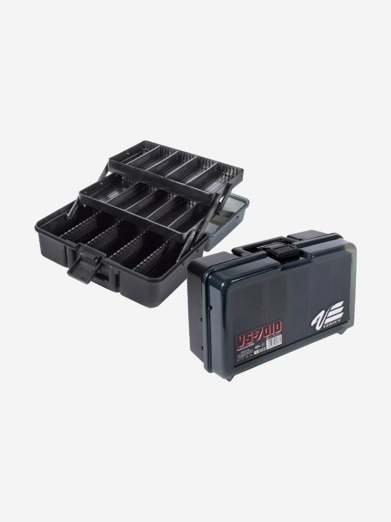 Ящик рыболовный Meiho Versus VS-7010 Black с отсеками для хранения приманок