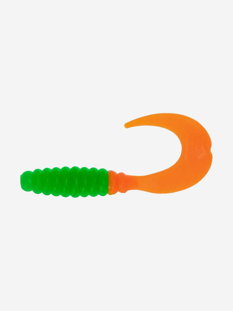 Мягкая приманка Helios Credo, 2,35'' / 6 см, Lime & Orange, 100 шт (HS-10-020-N)