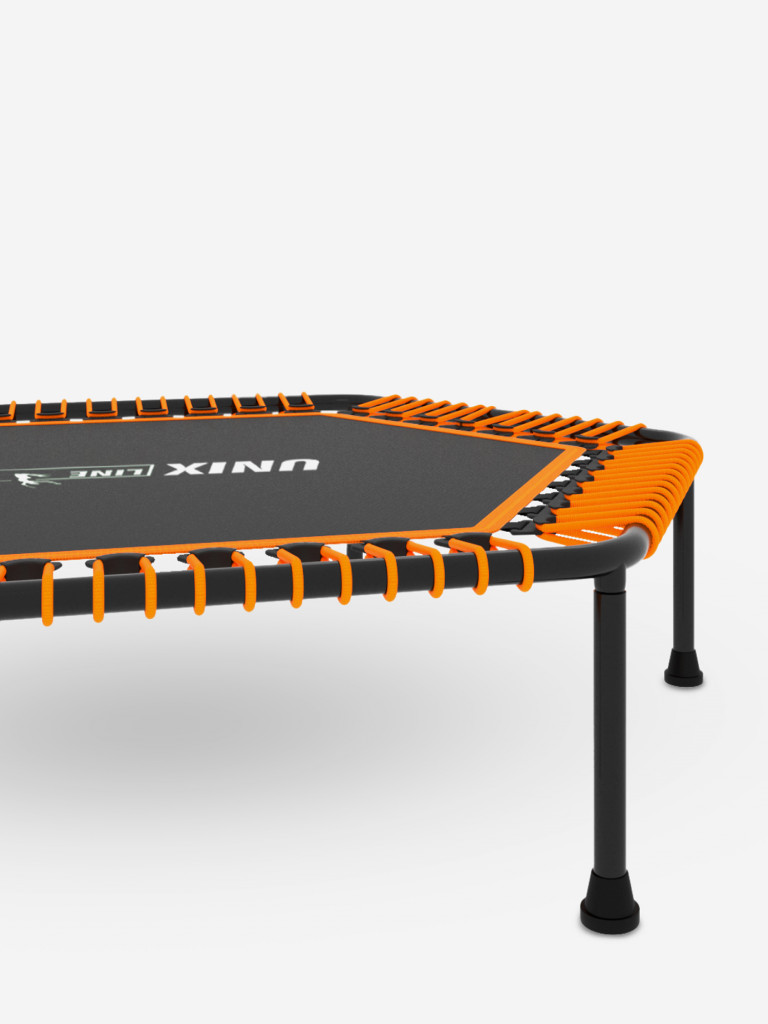 Батут спортивный для фитнеса и джампинга UNIX Line Fitness Lite 125 см, оранжевый