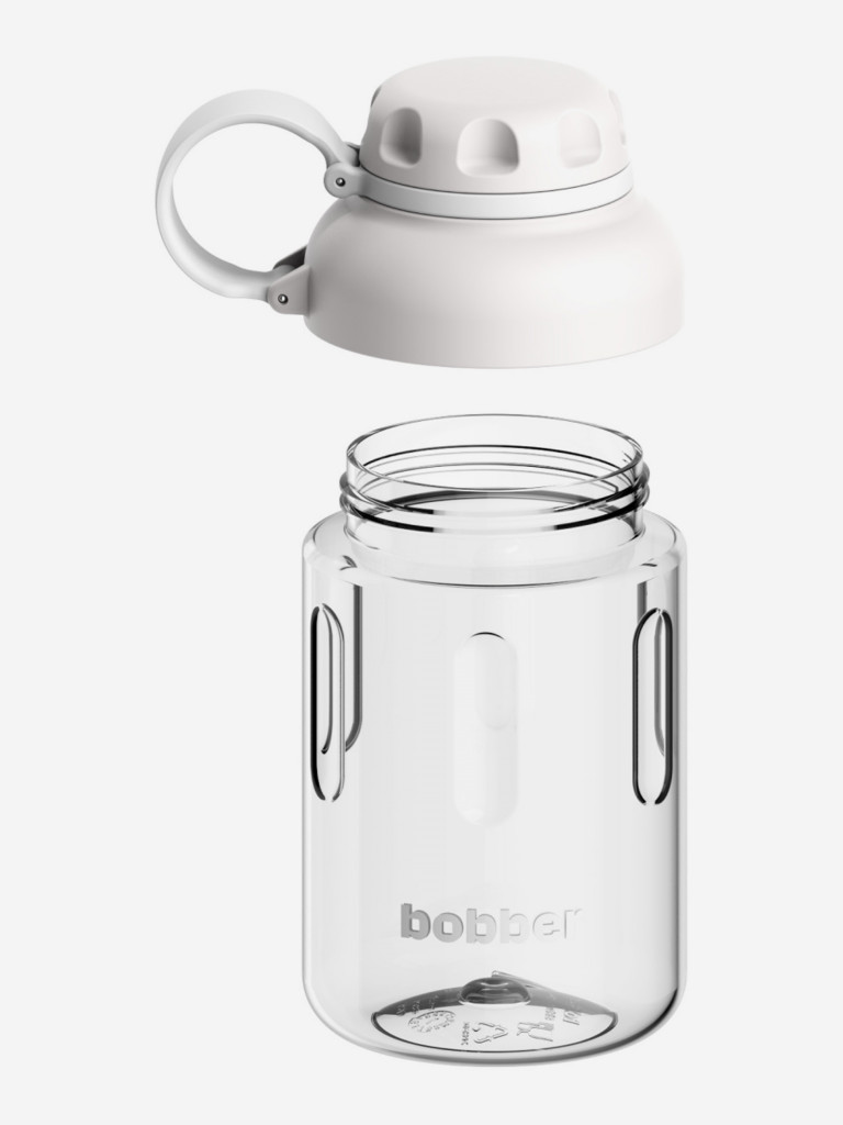 Бутылка тритановая Tritan Bottle для холодных напитков, с ситечком, 590 мл, серый
