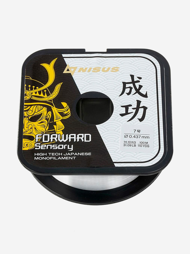 Леска для рыбалки Nisus FORWARD Sensory Nylon 0,437мм, 100м, 14,1кг, прозрачный