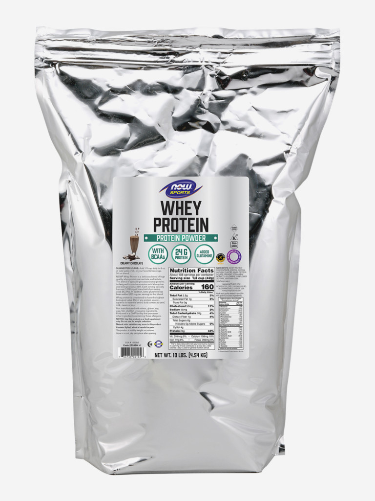 NOW Сывороточный протеин сливочный шоколад 4536 г, порошок