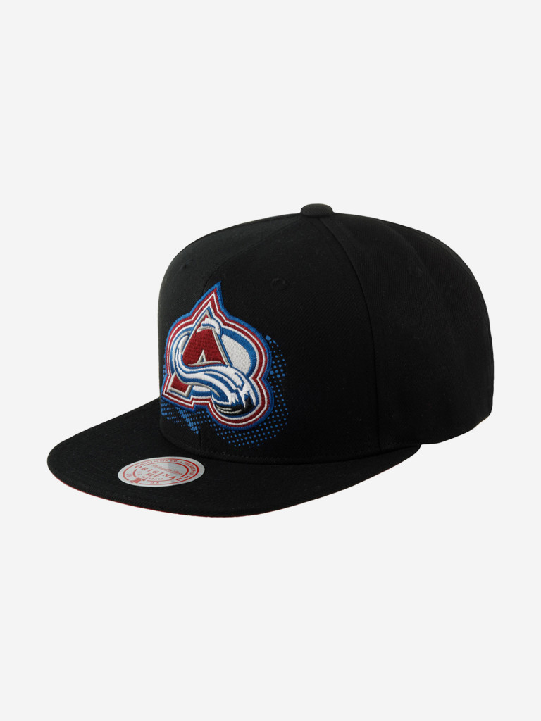 Бейсболка с прямым козырьком MITCHELL NESS HHSS6085-CAVYYPPPBLCK Colorado Avalanche NHL