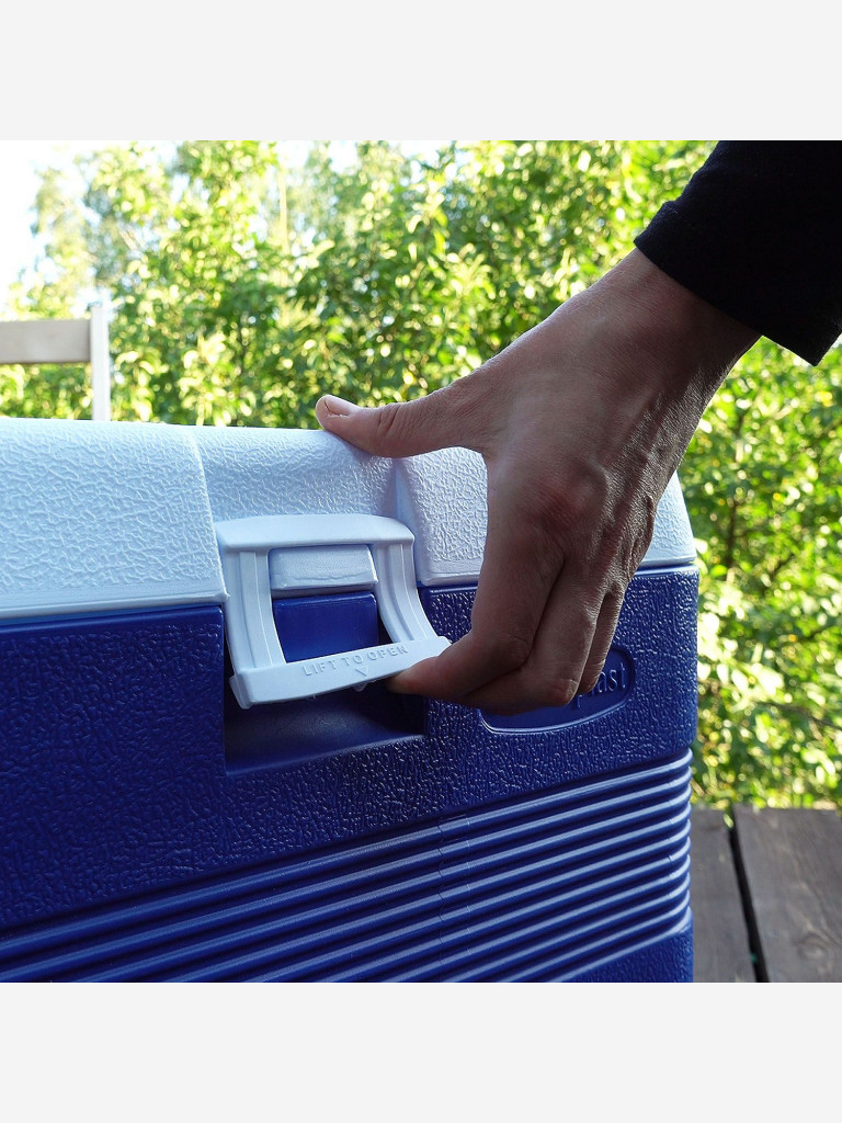 Термоконтейнер EZ COOLERS Keep cold deluxe icebox 100, 127 л, синий