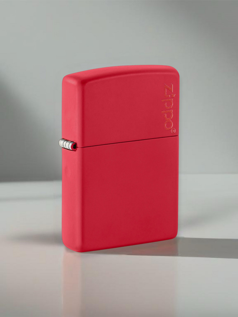 Зажигалка бензиновая ZIPPO 233ZL Classic Logo Red Matte