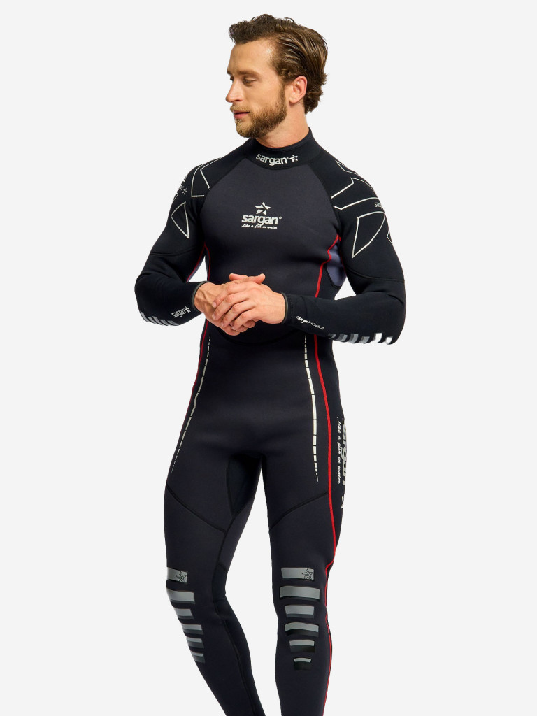 Гидрокостюм для плавания и водного спорта SARGAN NERO LONG MEN 5мм