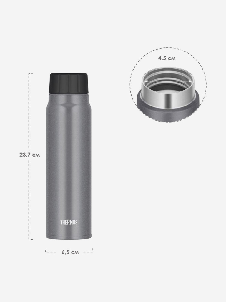 Термос для газированных напитков 500 мл THERMOS FJK серый