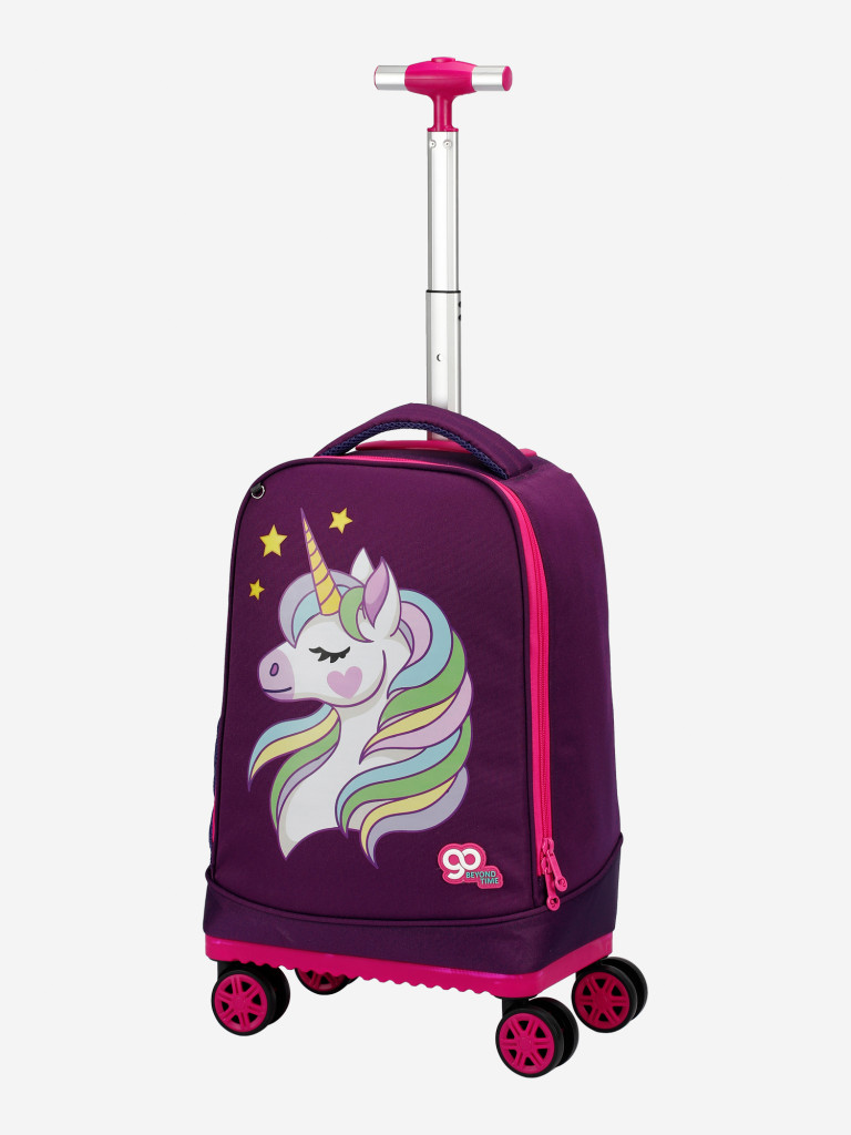 Чемодан детский BEYOND TIME D13 Сказочный единорог фиолетовый