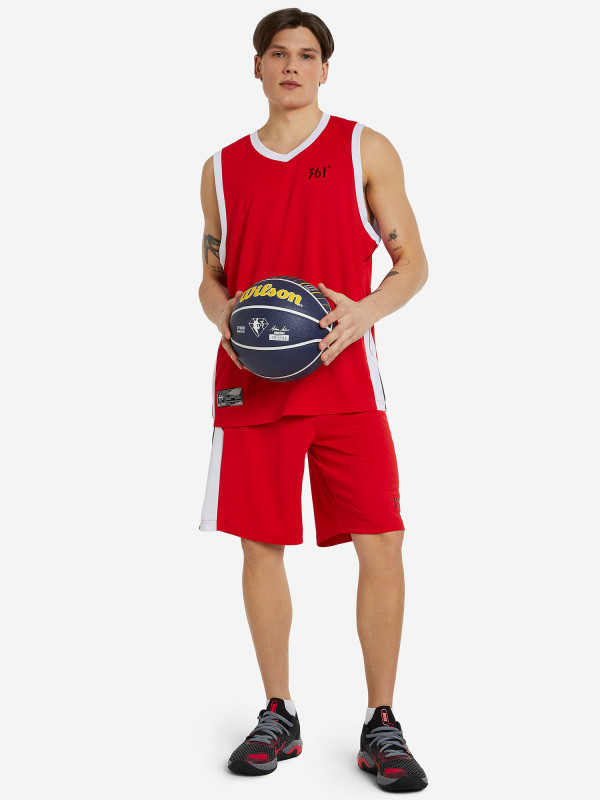 Комплект баскетбольной формы мужской 361° арт. WT52240001-5 красный цвет — купить за 899 руб. со скидкой 70 %, отзывы в интернет-магазине Спортмастер