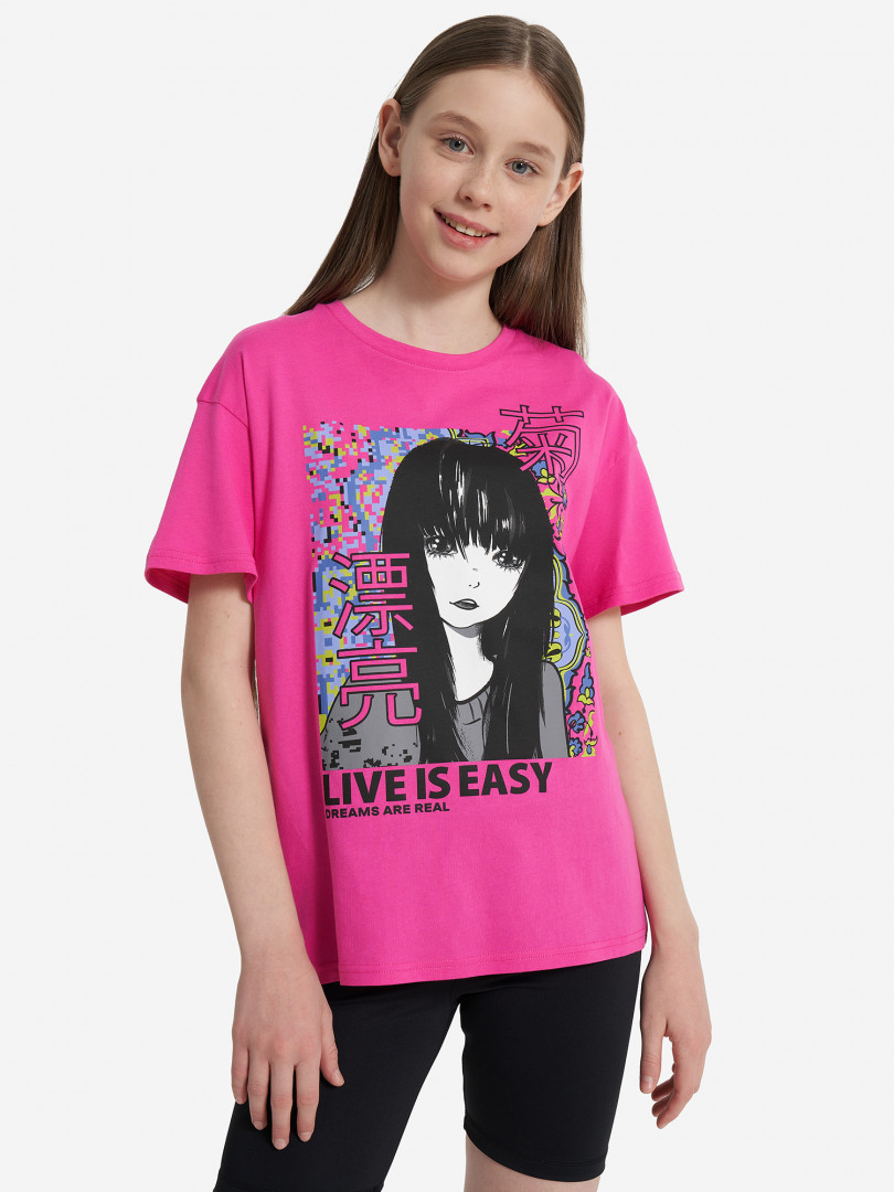 Футболка для девочек Demix Розовый 449₽