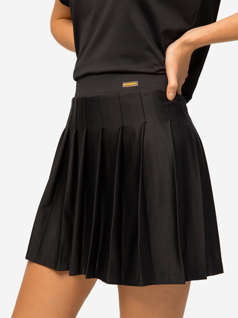 Юбка женская RAQUETA SPORT плиссе High-grade,Total Black