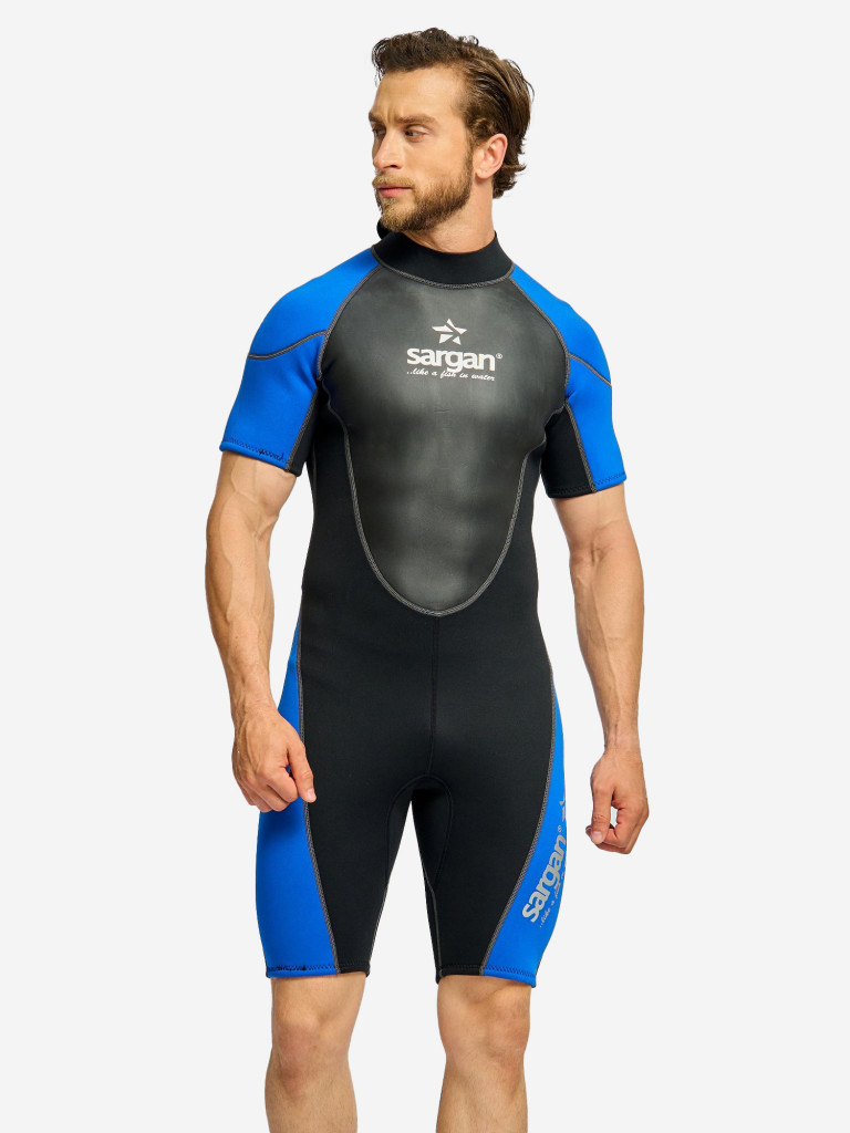 Гидрокостюм для плавания и водного спорта SARGAN UTRISH SHORTY MEN 3мм