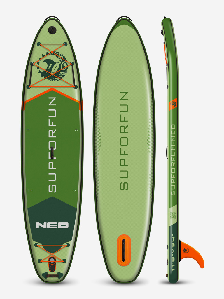 Cап борд надувной SUPFORFUN NEO 11.6 351х86х15 в максимальной комплектации.