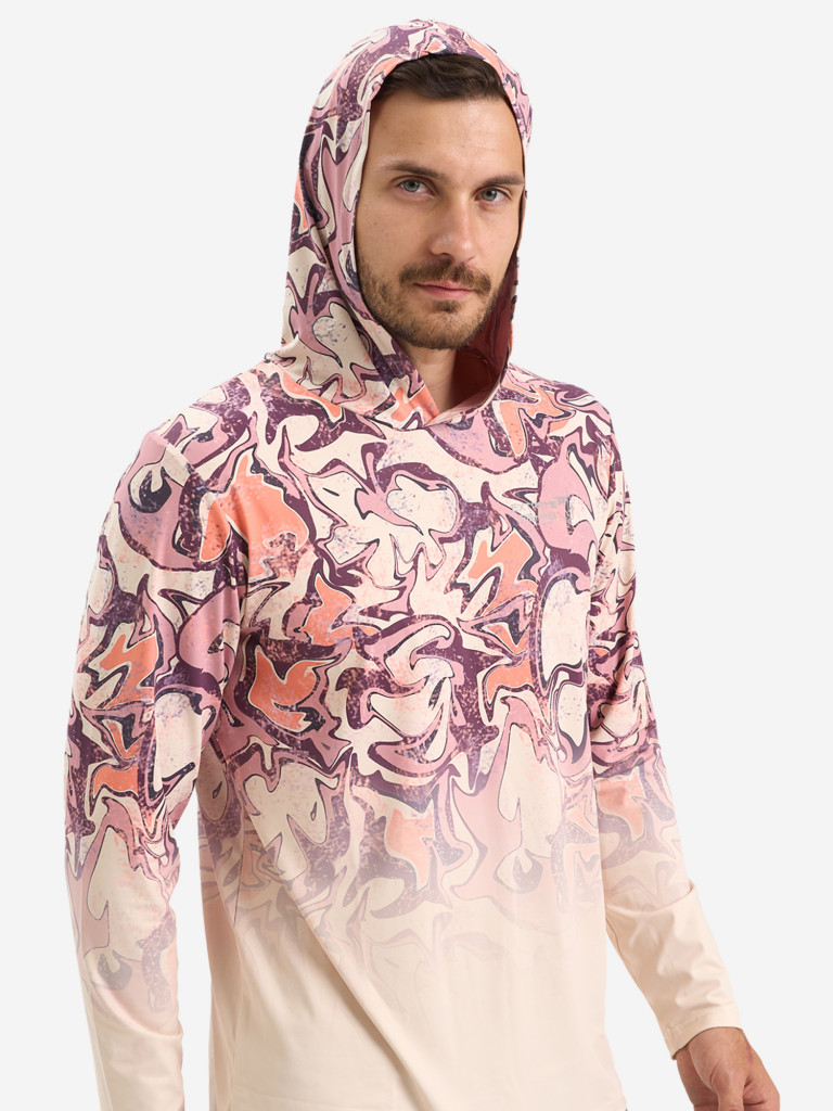 Лонгслив мужской Extreme Fishing ADD-G704H для рыбалки, с капюшоном, UPF50+ с защитой от насекомых