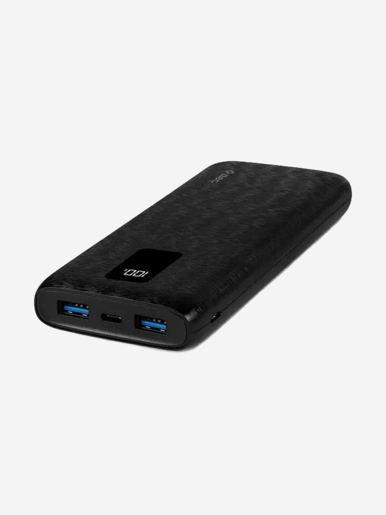 Внешний аккумулятор TTEC PowerSlim Trio LCD 20000mAh PD 22,5W Powerbank with Trio Cable. Цвет: черный