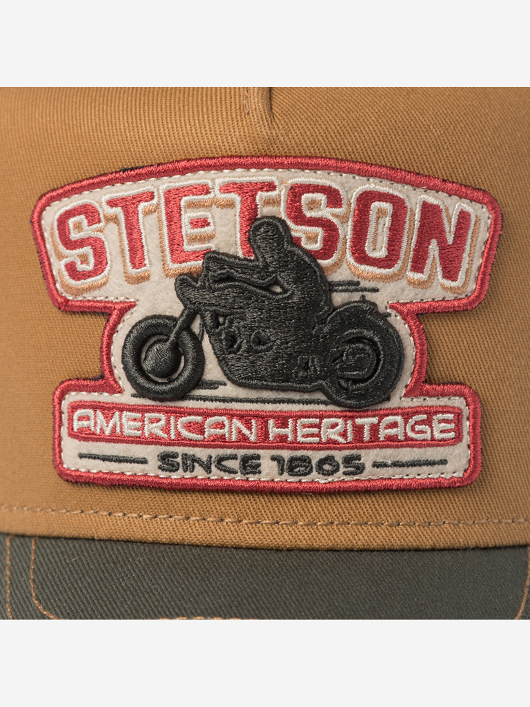 Бейсболка с сеточкой STETSON 7761173K TRUCKER CAP MOTORCYCLE (оливковый)