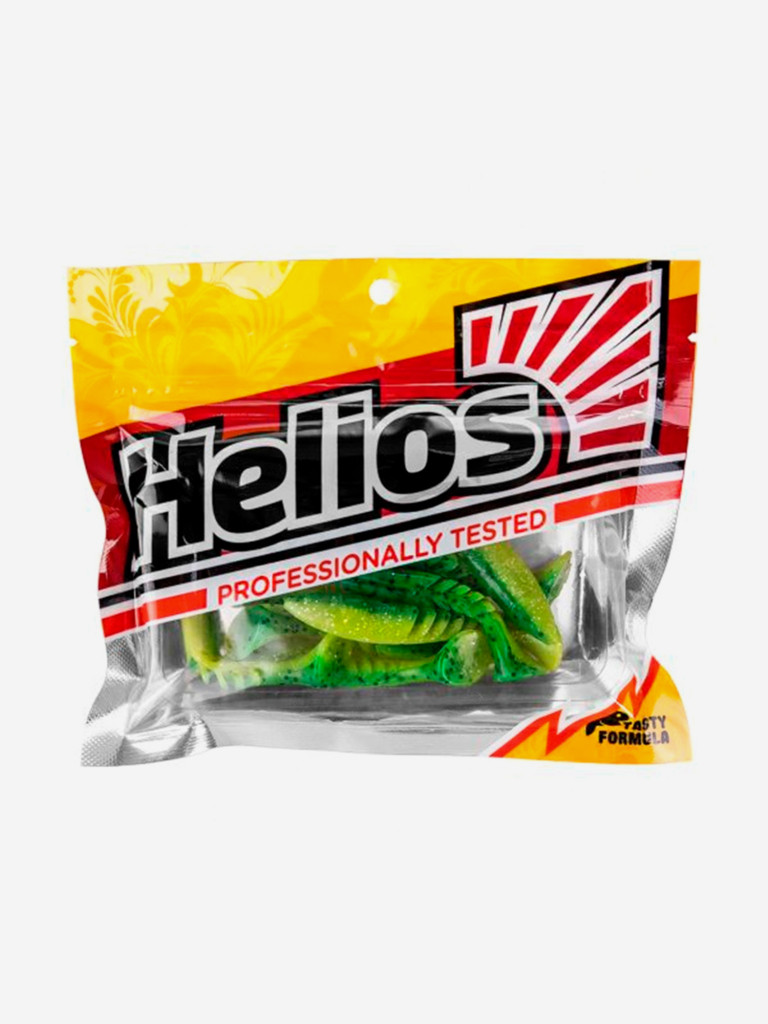Мягкая приманка Helios Slash, 2,64'' / 6,7 см, Green Lime, 10 шт (HS-19-010)