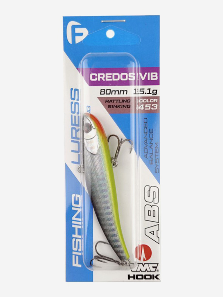 Воблер F-FISHING Credos Vib 80S 80мм 15.1г 453 Тонущий