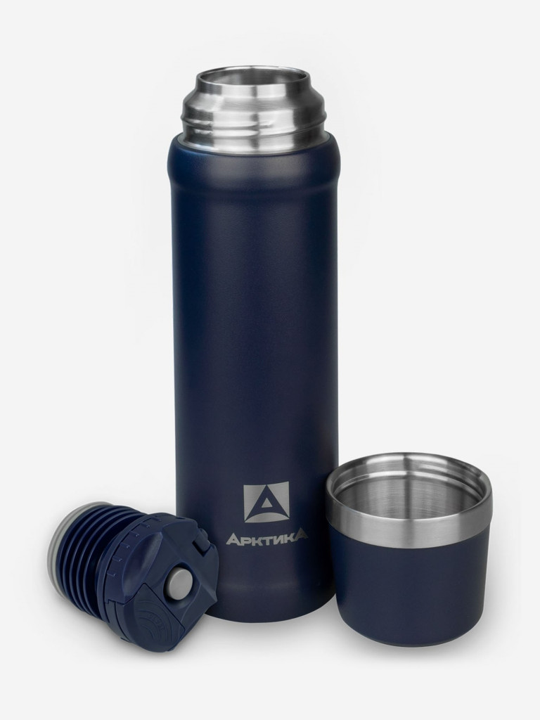 Термос 2 в 1 для напитковАрктика, 600 мл, арт.111-600, синий