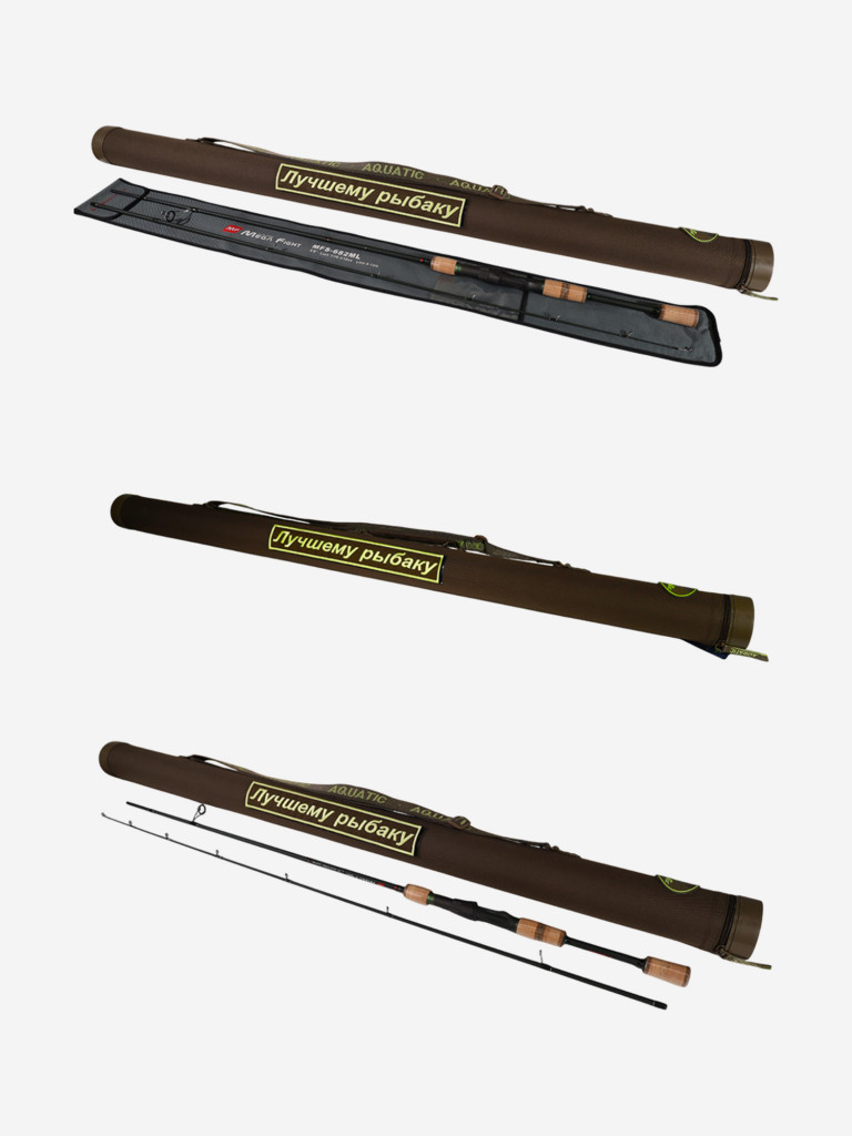 Тубус подарочный с удилищем №2 Т-75 без кармана, с надписью "Лучшему рыбаку"
