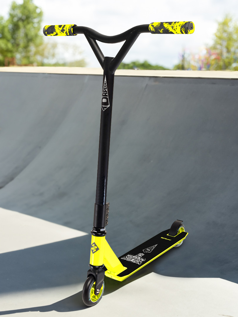 Самокат Street Surfing Torpedo, 100 мм, Черный